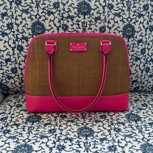 Kate Spade Pink and Tan Satchel Bag